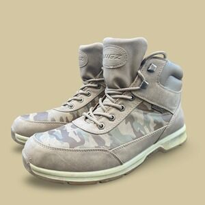 Lugz Men's Camo Insulated Boots Size 11 Beige Tan Camouflage Work Outdoor Shoes